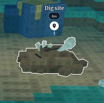 A marked Cambrian dig site in Prehistoric Farm