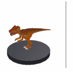 Eoraptor creature model from the roster